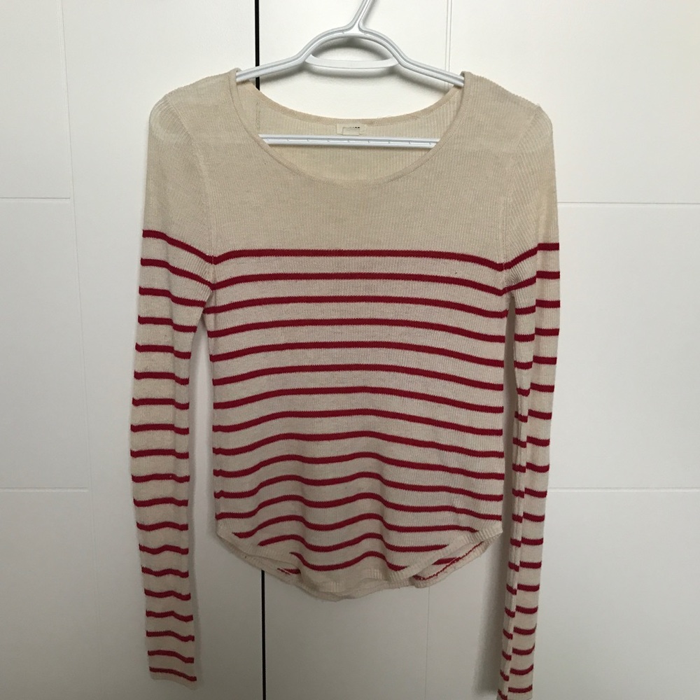 garage striped long sleeve